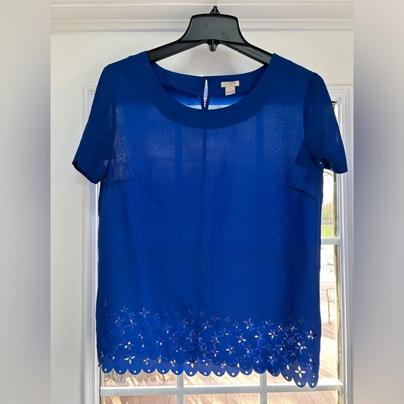J. Crew Tops - JCrew Cutout Blouse Size M